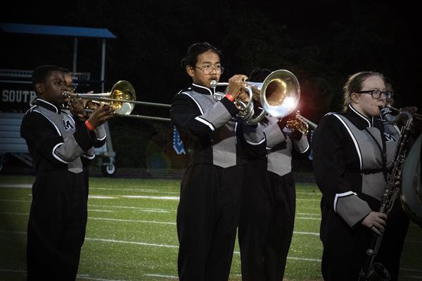 Meade High School Marching Band Performing